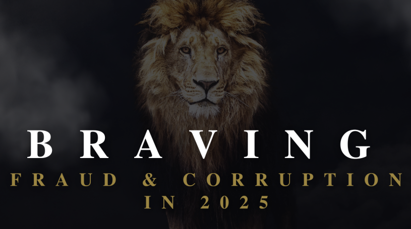 Male lion with black background ACFE SA conference theme